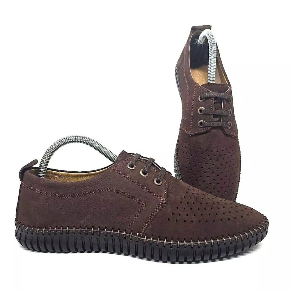 Falcon Casual Shoes Leather Loafers Moccasins Shoes Men's Size US 7.5 EU 40